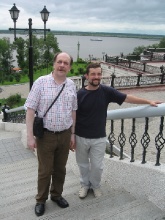 На берегу Амура вместе с Д.Д. Даниловым